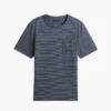 Tricou cu buzunar din amestec de in, cu dungi Tricou cu buzunar din amestec de in, cu dungi