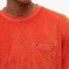 Tricou cu buzunar din material frotir
