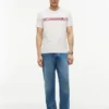 Tricou cu buzunar și dungi pe piept Tricou cu buzunar și dungi pe piept