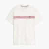 Tricou cu buzunar și dungi pe piept Tricou cu buzunar și dungi pe piept