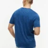 Tricou cu buzunar și dungi vopsit în indigo Tricou cu buzunar și dungi vopsit în indigo