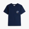 Tricou cu buzunar și logo floral