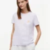 Tricou cu buzunar și monogramă brodată Tricou cu buzunar și monogramă brodată