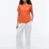Tricou cu buzunar și monogramă brodată Tricou cu buzunar și monogramă brodată