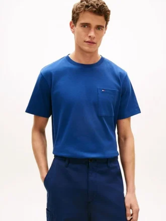 Tricou cu buzunare din jersey cu plasă