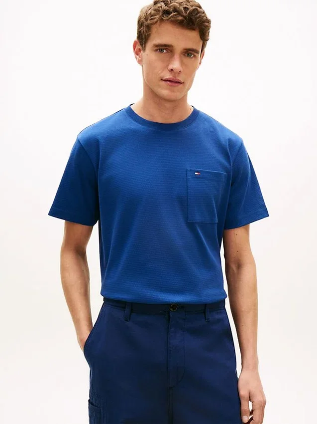 Tricou cu buzunare din jersey cu plasă Tricou cu buzunare din jersey cu plasă