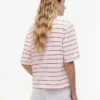 Tricou cu croială lejeră și inscripție brodată Tricou cu croială lejeră și inscripție brodată