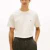 Tricou cu croială lejeră și logo cu steag pe spate Tricou cu croială lejeră și logo cu steag pe spate