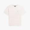 Tricou cu croială lejeră și logo cu steag pe spate Tricou cu croială lejeră și logo cu steag pe spate