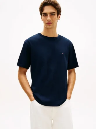 Tricou cu croială relaxată și logo cu steag pe spate