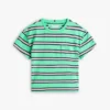 Tricou cu dungi și buzunar pentru copii Tricou cu dungi și buzunar pentru copii