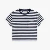 Tricou cu dungi și buzunar pentru copii Tricou cu dungi și buzunar pentru copii
