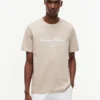 Tricou cu dungi și logo nautic Tricou cu dungi și logo nautic