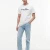 Tricou cu dungi și logo nautic Tricou cu dungi și logo nautic