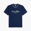 Tricou cu dungi și logo nautic Tricou cu dungi și logo nautic