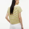 Tricou cu dungi și monogramă în stil nautic Tricou cu dungi și monogramă în stil nautic