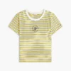 Tricou cu dungi și monogramă în stil nautic Tricou cu dungi și monogramă în stil nautic