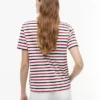 Tricou cu dungi și nasturi aurii Tricou cu dungi și nasturi aurii