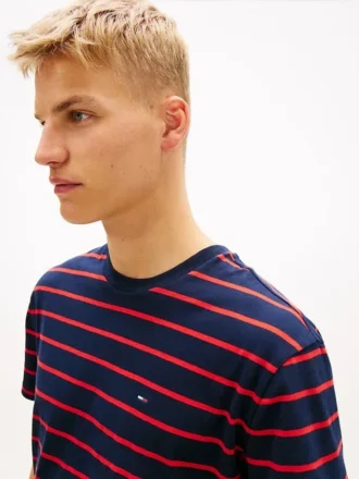 Tricou cu dungi Tommy Jeans