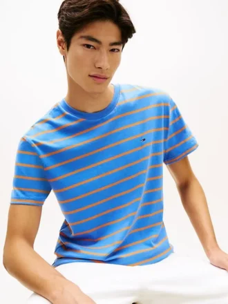 Tricou cu dungi Tommy Jeans