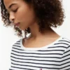 Tricou cu guler barcă și croială slim Tricou cu guler barcă și croială slim