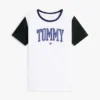 Tricou cu guler și logo Tommy