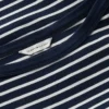 Tricou cu guler în formă de barcă și nasturi aurii, în stil nautic Tricou cu guler în formă de barcă și nasturi aurii, în stil nautic