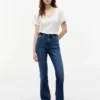Tricou cu guler rotund din amestec de in Tricou cu guler rotund din amestec de in