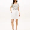 Tricou cu guler rotund din amestec de in Tricou cu guler rotund din amestec de in