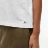 Tricou cu guler rotund din amestec de in Tricou cu guler rotund din amestec de in