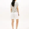 Tricou cu guler rotund din amestec de in Tricou cu guler rotund din amestec de in