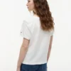 Tricou cu guler rotund din amestec de in Tricou cu guler rotund din amestec de in
