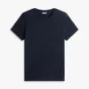 Tricou cu guler rotund din amestec de in Tricou cu guler rotund din amestec de in