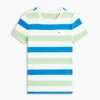 Tricou cu guler rotund și dungi de rugby