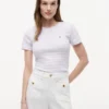 Tricou cu guler rotund și dungi Favorite Tricou cu guler rotund și dungi Favorite