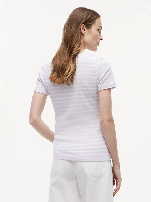 Tricou cu guler rotund și dungi Favorite Tricou cu guler rotund și dungi Favorite