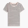 Tricou cu guler rotund și dungi Favorite