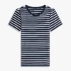 Tricou cu guler rotund și dungi Favorite