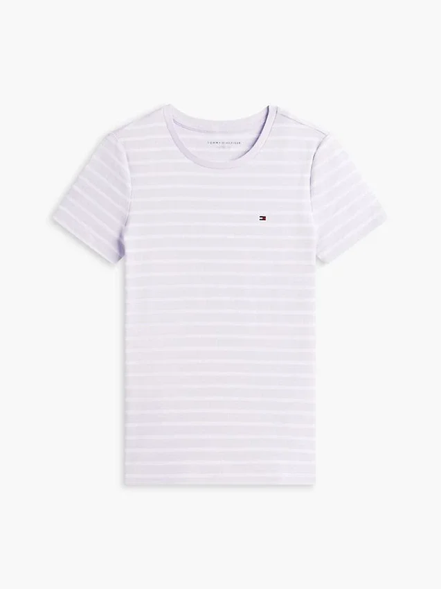 Tricou cu guler rotund și dungi Favorite Tricou cu guler rotund și dungi Favorite