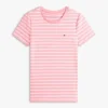 Tricou cu guler rotund și dungi Favorite