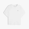 Tricou cu guler rotund și mâneci lățite Tricou cu guler rotund și mâneci lățite