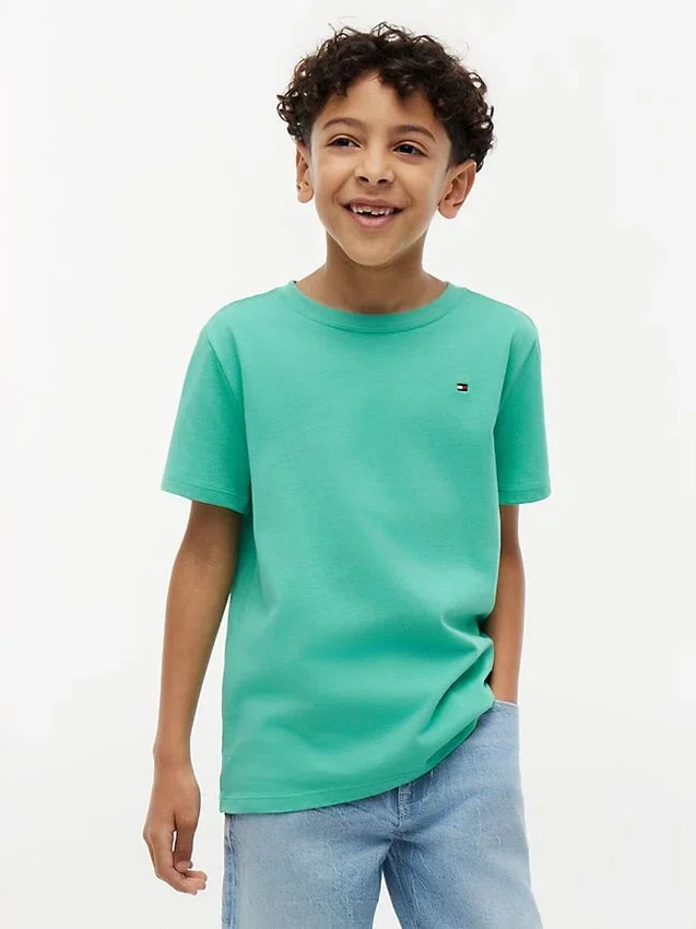 Tricou cu guler rotund pentru copii Tricou cu guler rotund pentru copii