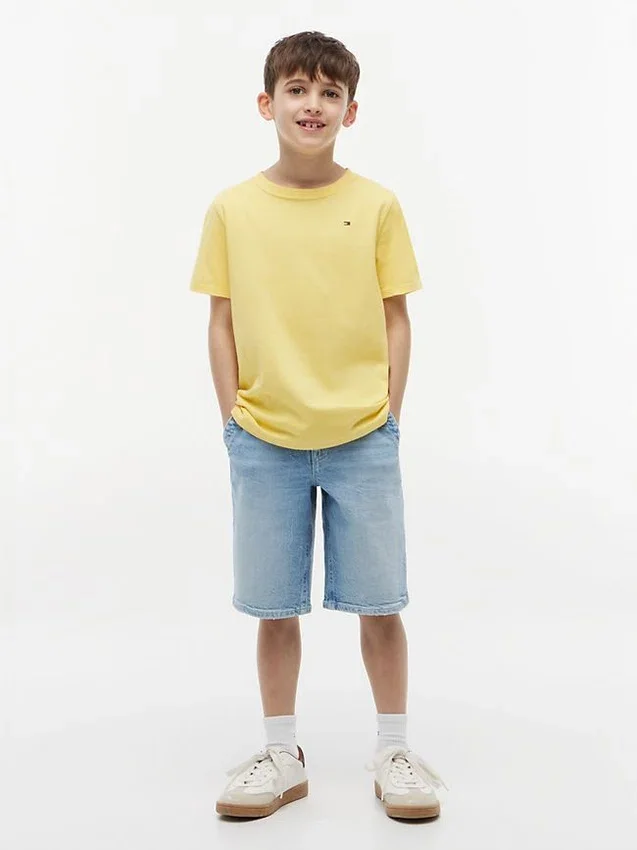Tricou cu guler rotund pentru copii Tricou cu guler rotund pentru copii