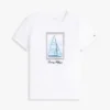Tricou cu imprimeu cu barcă cu pânze Tricou cu imprimeu cu barcă cu pânze