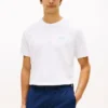 Tricou cu imprimeu cu palmier pe spate Tricou cu imprimeu cu palmier pe spate