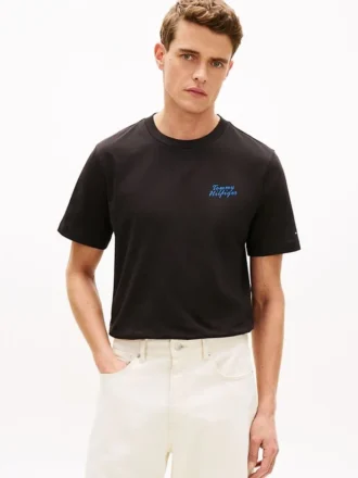 Tricou cu imprimeu cu palmier pe spate