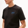 Tricou cu imprimeu cu palmier pe spate Tricou cu imprimeu cu palmier pe spate