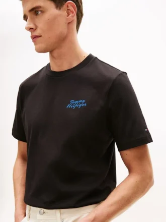 Tricou cu imprimeu cu palmier pe spate