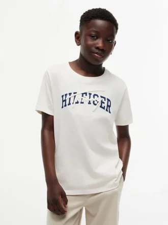 Tricou cu imprimeu Hilfiger pentru copii