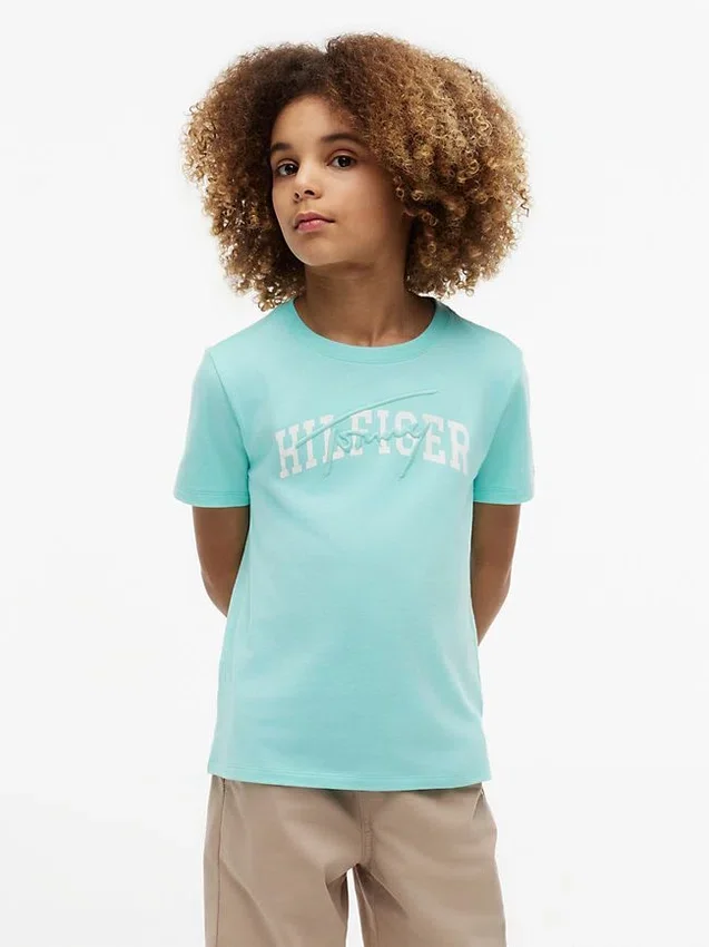 Tricou cu imprimeu Hilfiger pentru copii Tricou cu imprimeu Hilfiger pentru copii